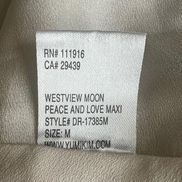 Yumi Kim Revolve Women’s Peace and Love Sage Floral Maxi Dress in Westview Moon - Picture 11 of 13